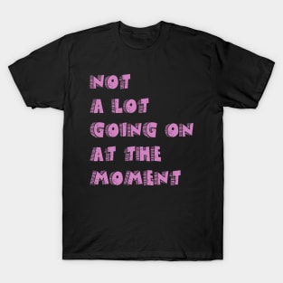 not a lot going on at the moment T-Shirt